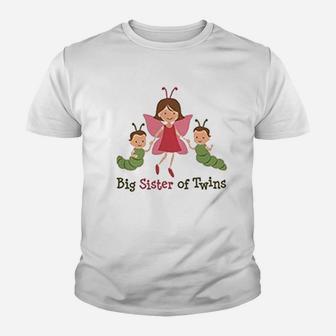 Big Sister Of Twins Youth T-shirt | Crazezy DE