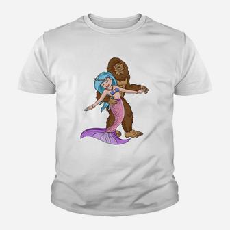 Bigfoot And Mermaid Ballroom Dancing Shirts Mermaid Shirts Youth T-shirt - Thegiftio UK