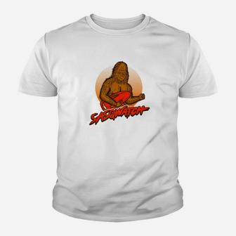 Bigfoot Sasquatch Funny Beach Bay Sasq Watch Youth T-shirt - Thegiftio UK
