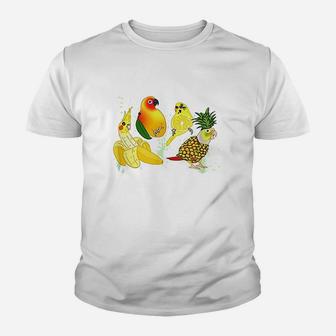 Birb Fruit Doodles Youth T-shirt | Crazezy AU