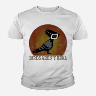Birds Are Not Real Retro Funny Conspiracy Birds Are Not Real Youth T-shirt | Crazezy DE