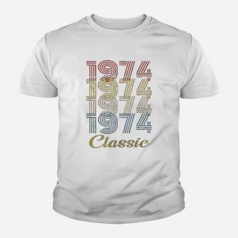 Birthday Gift Retro Birthday 1974 Classic Youth T-shirt | Crazezy