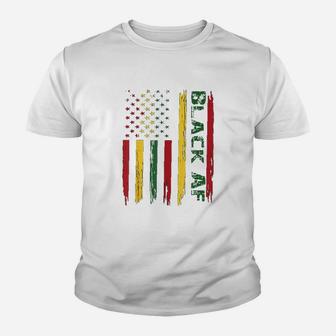 Black Af Black History Month African American Gift Youth T-shirt | Crazezy UK