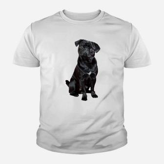 Black Pug Dog For Dog Mom Dad Funny Cute Black Pug Youth T-shirt | Crazezy
