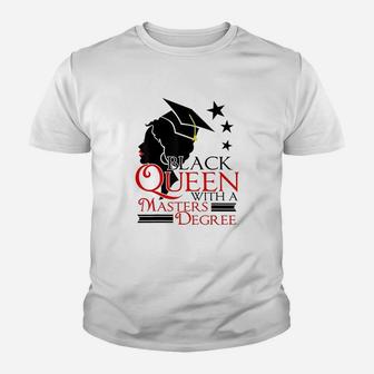 Black Queen Masters Degree Graduation Social Work Youth T-shirt | Crazezy