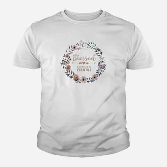 Blessed Nana Sweatshirt Thanksgiving Christmas Youth T-shirt | Crazezy UK