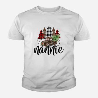 Blessed Nannie Christmas Truck - Grandma Gift Sweatshirt Youth T-shirt | Crazezy