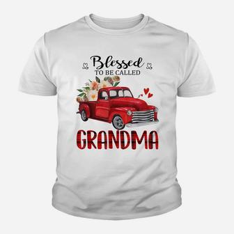 Blessed To Be Called Grandma Truck Flower Mother Day Youth T-shirt | Crazezy AU