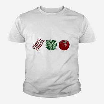 Blt Sandwich Bacon Lettuce Tomato Youth T-shirt - Thegiftio UK