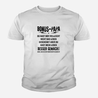 Bonus-Papa Kinder Tshirt mit liebevoller Botschaft, Perfekt für Stiefväter - Seseable