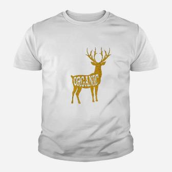 Bow Hunting Gear Vintage Organic Deer Outdoors Archery Youth T-shirt | Crazezy DE