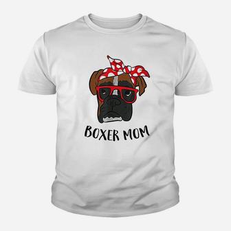 Boxer Mom Cute Boxer Mama Lover Boxer Dogs Youth T-shirt | Crazezy AU