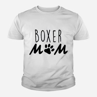 Boxer Mom Puppy Dog Mama Youth T-shirt | Crazezy CA