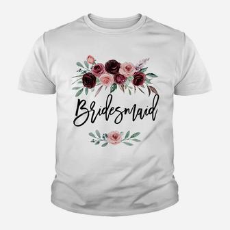 Bridal Shower Wedding Gift For Bridesmaid Maid Of Honor Youth T-shirt | Crazezy
