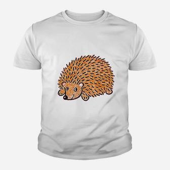 Brown Hedgehog Youth T-shirt | Crazezy CA