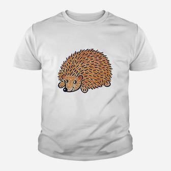 Brown Hedgehog Youth T-shirt | Crazezy
