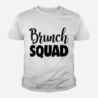 Brunch Squad Tee Shirts Funny Ladies Brunch Squad Friend Youth T-shirt | Crazezy UK