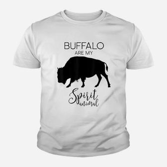 Buffalo Bison Spirit Animal Youth T-shirt | Crazezy