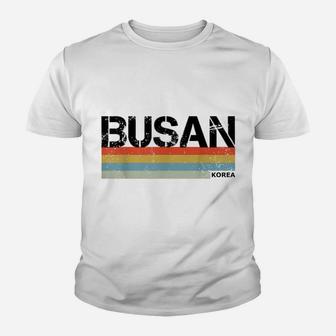 Busan Retro Vintage Stripes T Shirt, Korean Souvenir & Gift Youth T-shirt | Crazezy