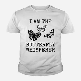 Butterfly Whisperer Cool Lepidopterist Spring Gift Youth T-shirt - Thegiftio
