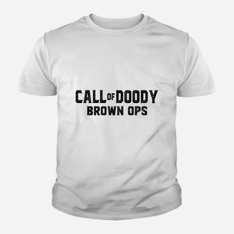 Call Of Doody Brown Ops Gamer Daddy Youth T-shirt | Crazezy