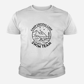 Camp Crystal Lake Swim Team Youth T-shirt | Crazezy