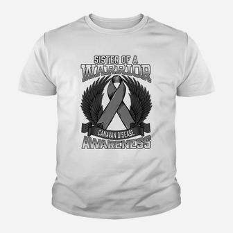 Canavan Disease Family Awareness Sister Wings Support Ribbon Youth T-shirt | Crazezy AU