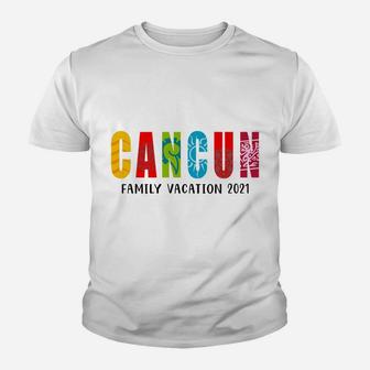 Cancun Family Vacay Funny Beach Vacation Matching Group Trip Youth T-shirt | Crazezy