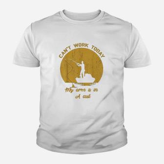 Cant Work Today My Arm Is In A Cast Youth T-shirt | Crazezy CA