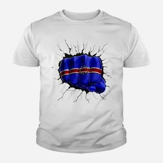 Cape Verde Flag Cape Verdean Youth T-shirt | Crazezy