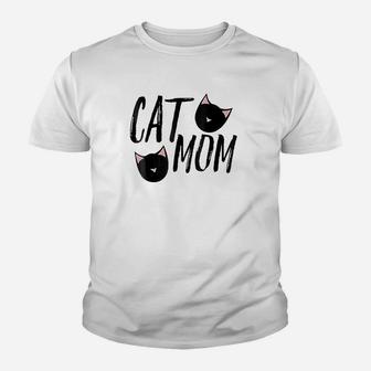 Cat Mom Mother Of Cats For Mothers Day Youth T-shirt | Crazezy CA