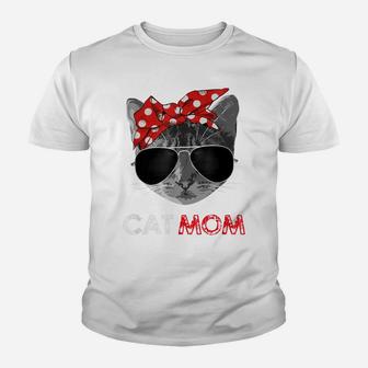 Cat Mom Shirt Mother's Day Gift For Cat Lovers Youth T-shirt | Crazezy DE