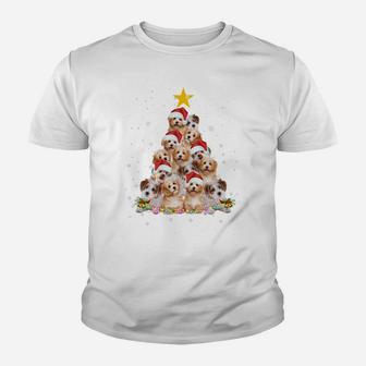 Cavachon Christmas Tree Funny Dog Lover Gifts Xmas Pajamas Youth T-shirt | Crazezy DE
