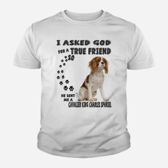 Cavalier King Charles Spaniel Quote Mom, Ckcs Dad, Cavie Dog Youth T-shirt | Crazezy