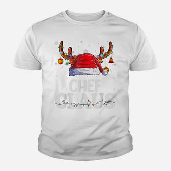 Chef Santa Claus Christmas Pajamas Funny Matching Costume Youth T-shirt | Crazezy DE