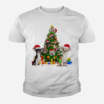 Chihuahua Christmas Tree X-Mas Gift Sweatshirt Youth T-shirt | Crazezy