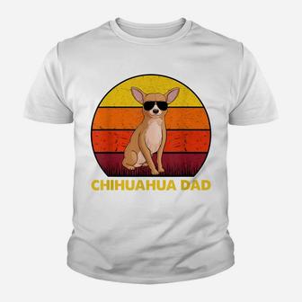 Chihuahua Dog Dad Sunset Vintage Best Chihuahua Dad Ever Youth T-shirt | Crazezy