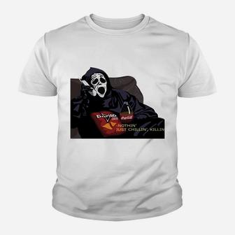 Chillin, Killin Ghost Scream Youth T-shirt | Crazezy