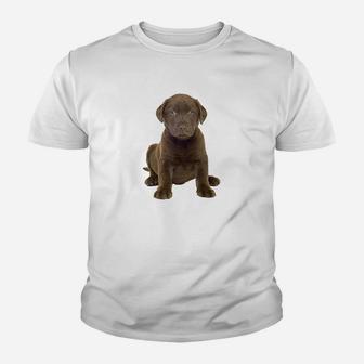 Chocolate Lab Puppy Youth T-shirt | Crazezy