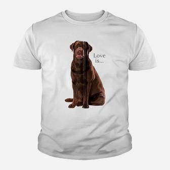 Chocolate Labrador Retriever Shirt Lab Tee Dog Mom Dad Puppy Zip Hoodie Youth T-shirt | Crazezy