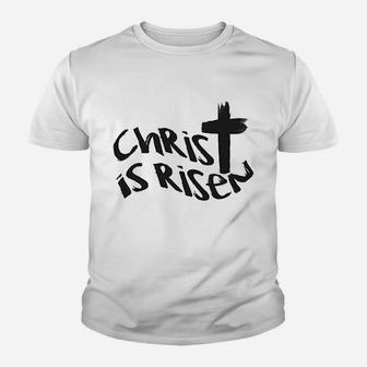 Christ Is Risen Religious Easter Youth T-shirt | Crazezy CA