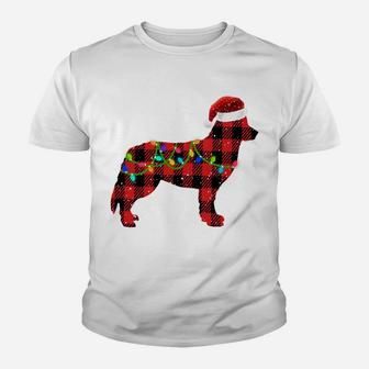 Christmas Lights Bernese Mountain Dog Lover Dog Dad Dog Mom Youth T-shirt | Crazezy