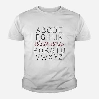 Chulianyouhuo Women Abc Letters Elemeno Teacher Funny Sayings Youth T-shirt | Crazezy AU