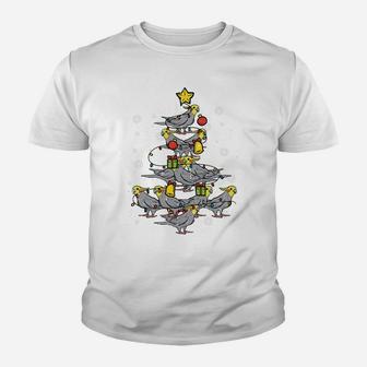Cockatiel Christmas Tree Bird Cute Xmas Pajamas Pjs Animal Sweatshirt Youth T-shirt | Crazezy DE
