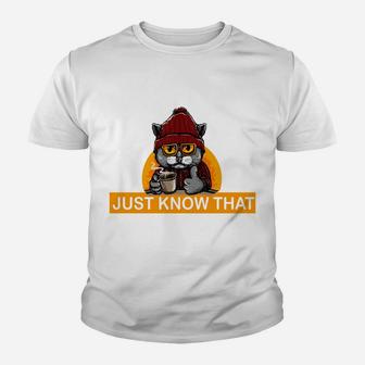 Coffee Spelled Backwards Is Eeffoc Cats Drink Coffee Sweatshirt Youth T-shirt | Crazezy AU