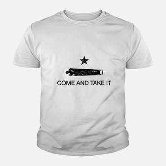 Come And Take It Flag White S Full Youth T-shirt | Crazezy CA
