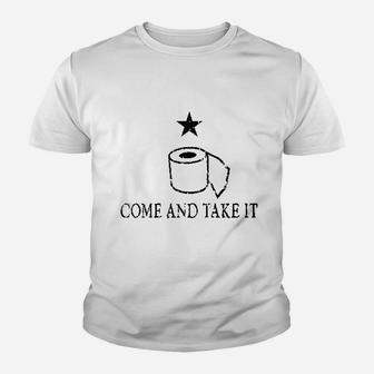 Come And Take It Toilet Paper Youth T-shirt | Crazezy