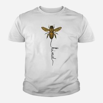Cool Bee Kind Be Kind T Shirt Gift For Women Men Youth T-shirt | Crazezy