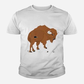 Cool Bison Animal Youth T-shirt | Crazezy