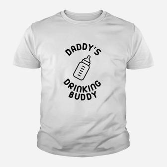 Crazy Bros Daddys Drinking Buddy Funny Cute Youth T-shirt | Crazezy